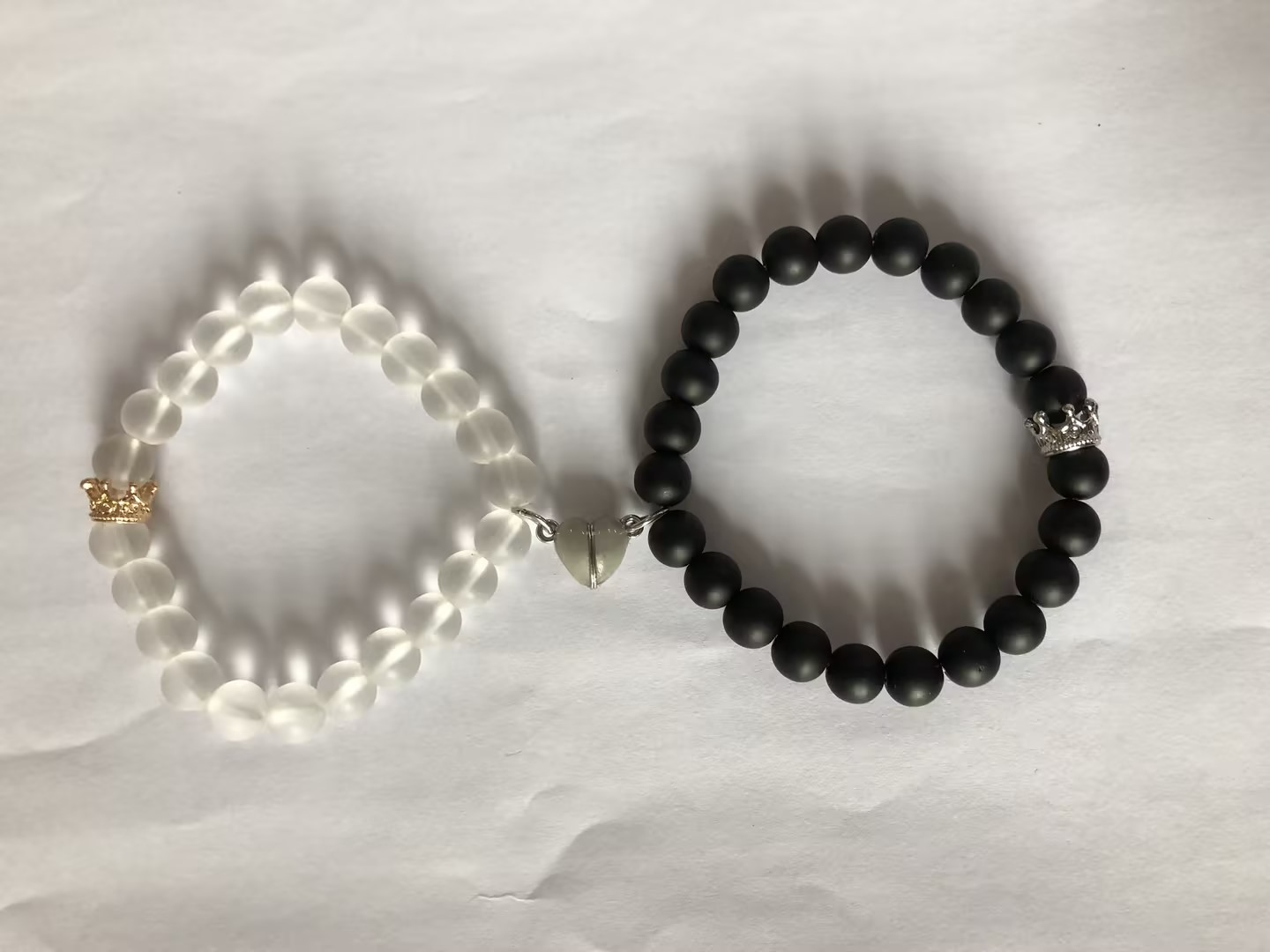Glowing Heart Couple Bracelets